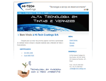 Tablet Screenshot of hi-tech-coatings.com
